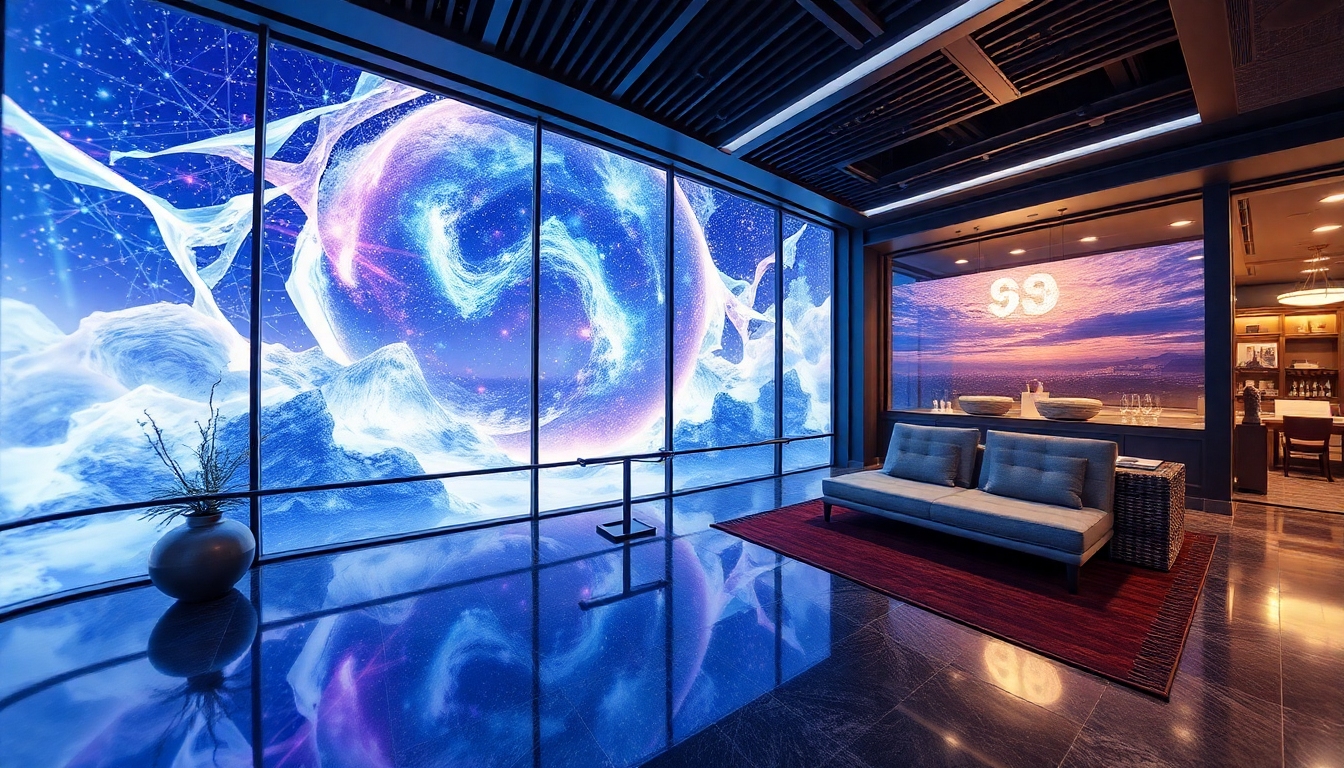 360度に広がる没入型シアターの演劇空間で、観客が物語の中に入り込んでいる様子